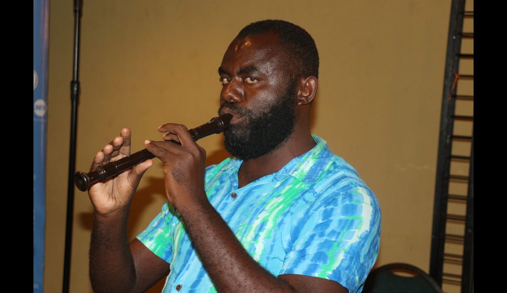 Un musicien non-voyant © UNFPA