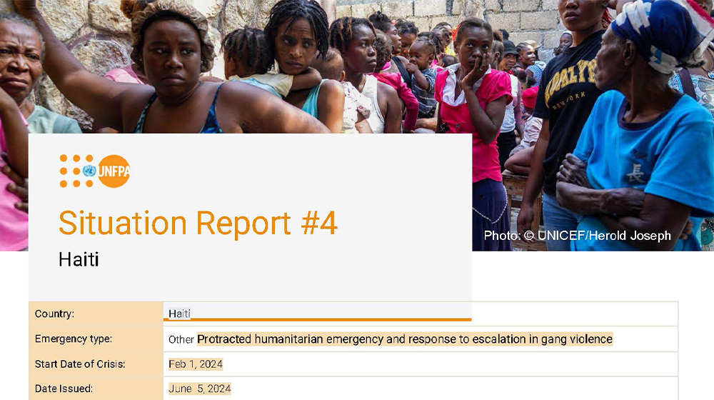 Haiti Situation Report #4 - 05 June 2024