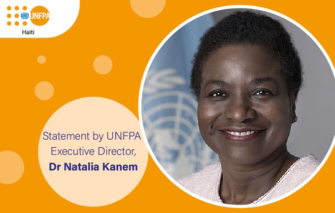 La Directrice Exécutive de l'UNFPA, Dr Natalia Kanem