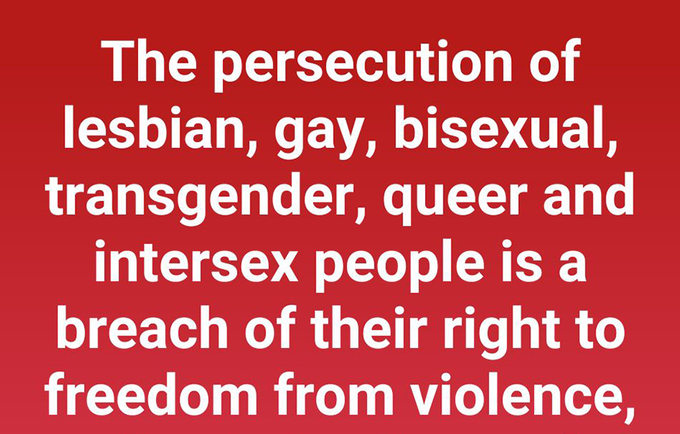 Against the persecution of LGBTI _ people #StandUp4HumanRights