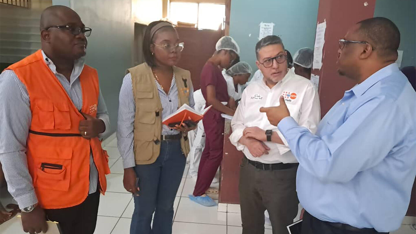 Le Représentant de l’UNFPA en Haïti, Samir Anouti, à l'HUP