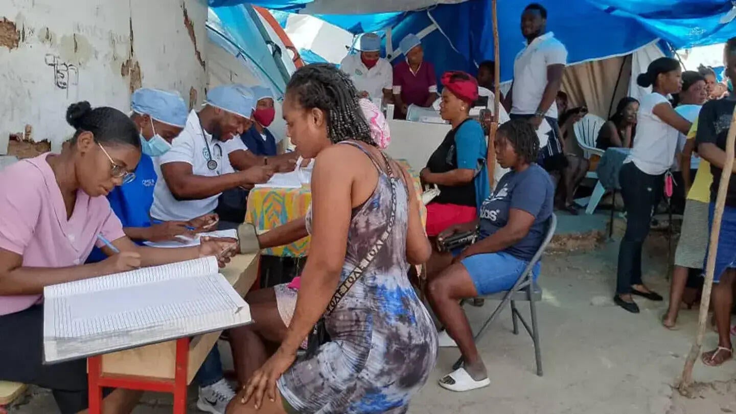 A mobile clinic