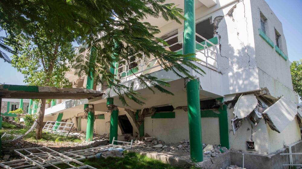 Community Reference Hospital of the commune of Asile damaged / @UNFPA HAITI/Samuel Laméry