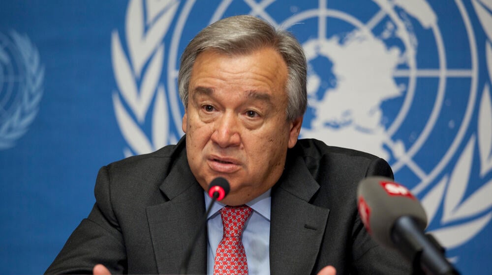 Le secrétaire général de l'ONU, António Guterres