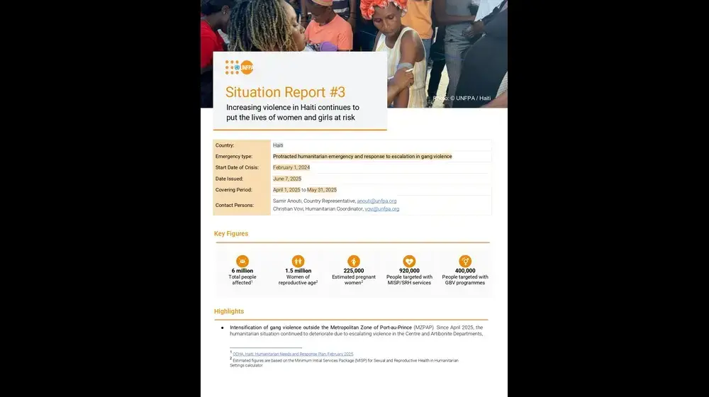 Haiti Situation Report #3 - April 2025