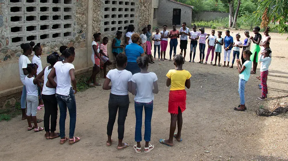 What changes in the response to violence against women and girls in the North-East of Haiti?