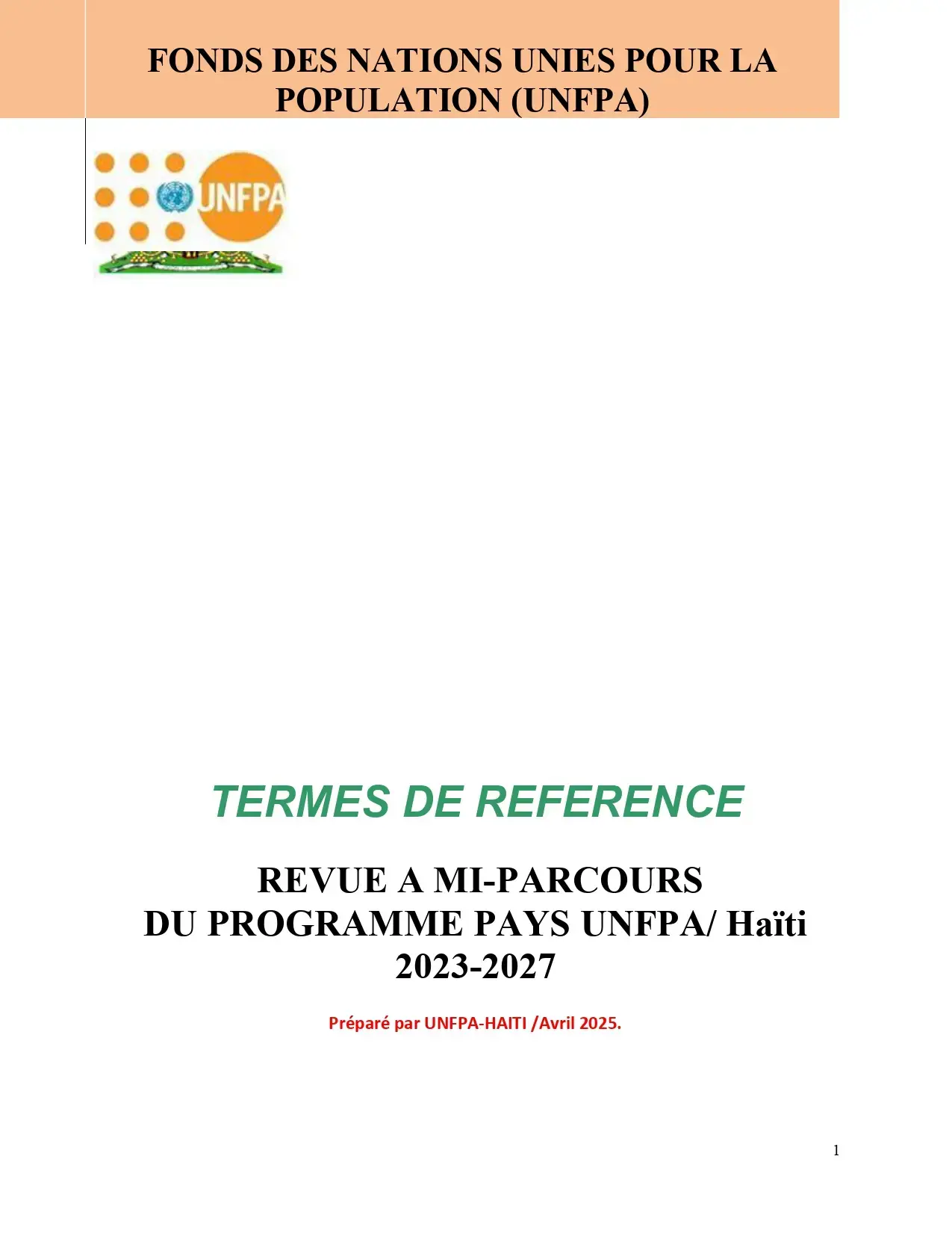 Avis pour le recrutement de trois Consultants nationaux