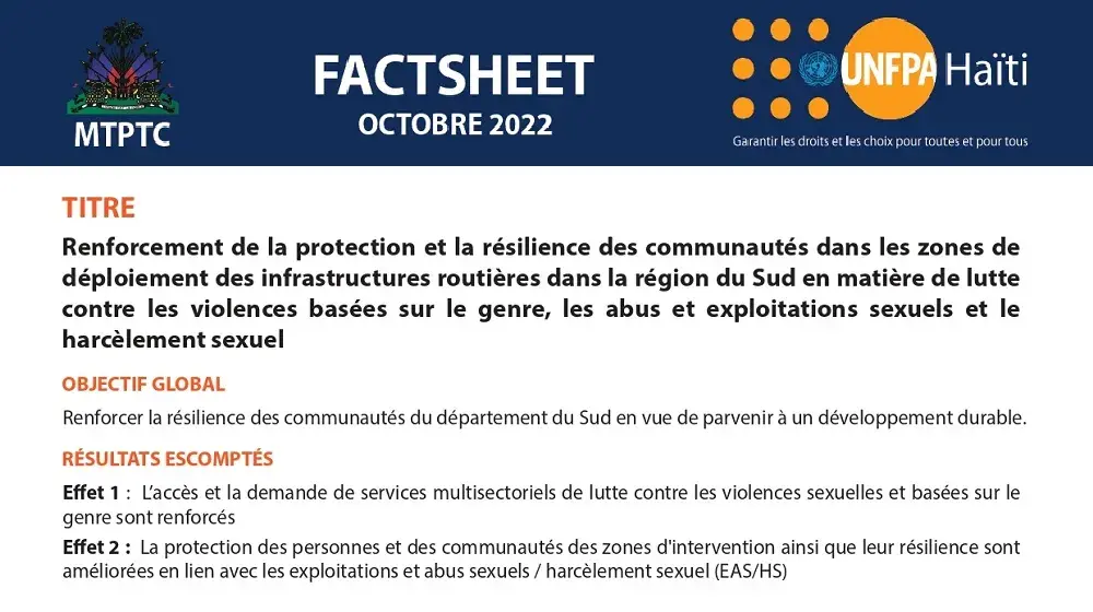 FACTSHEET OCTOBRE 2022